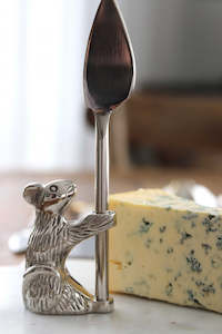 Homewares: Standing Guard Mouse, Cheese Knife