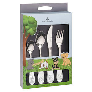 Homewares: Wilkie 4pce Puppy Cutlery Set