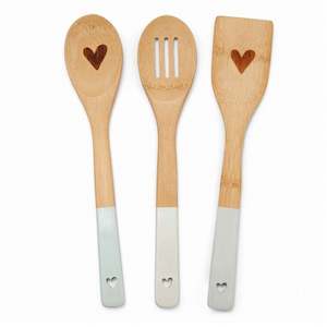 Homewares: Homestead Set of 3 Bamboo Utensils