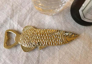 Fish Bottle Opener Gold