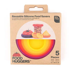 Reusable Silicone Autumn Harvest Food Huggers S/5