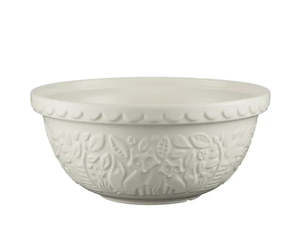 Mixing Bowl Creme Fox Embossed 29cm