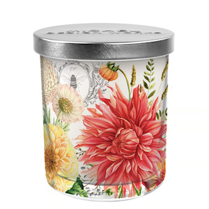 Dahlias Candle with Lid