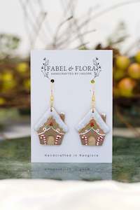 Christmas Cottage Handcrafted Earrings