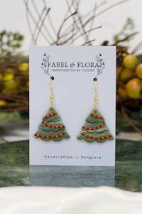 Homewares: Festive Tree Handcrafted Earrings