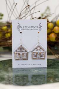 Homewares: Frosted Gingerbread Earrings