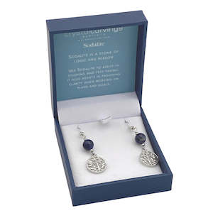 Homewares: Tree of Life Earring Sodalite