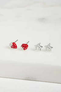 Strawberry Stud Set