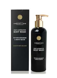 Surmanti Man Vetiver Geranium & White Water Body Wash