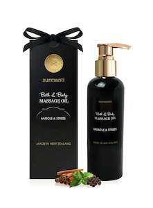 Homewares: Muscle & Stress Bath & Body Massage Oil