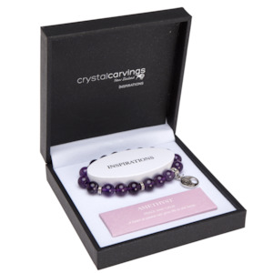 Homewares: Kiwi Charm Bracelet Amethyst