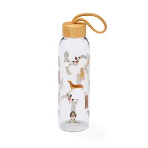 Homewares: Curious Dogs Glass Bottle