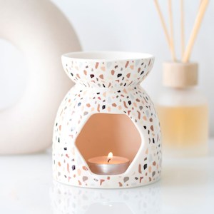 Terrazzo Print Ceramic Oil Burner