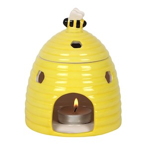 Homewares: Yellow Beehive Wax/Oil Burner