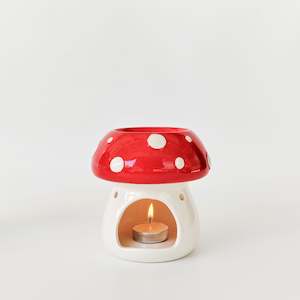 Toadstool Oil Burner Red