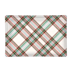 Vintage Plaid Rectangle Soap Dish