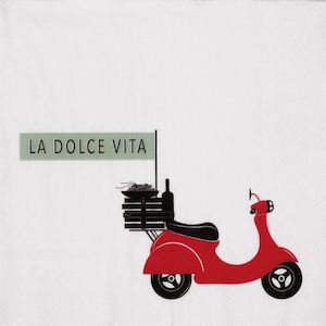 La Dolce Vita Luncheon Napkins