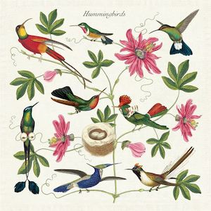 Homewares: Hummingbird Cloth Napkins