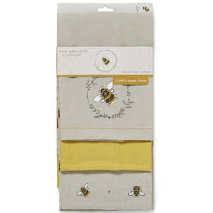 Bumble Bees Tea Towels 3pack