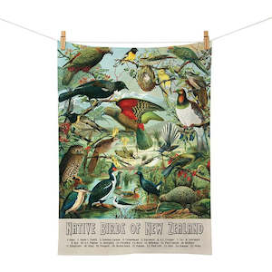 Homewares: NZ Native Birds Tea Towel