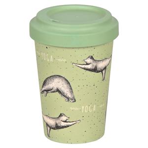 Homewares: Basil Bamboo Cup with lid