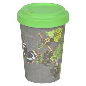 Homewares: Black Current Bamboo Cup with lid