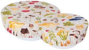 Field Mushroom Bowl Cover Set of 2