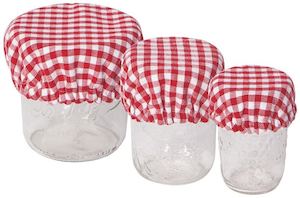 Homewares: Gingham Mini Bowl Cover Set of 3