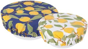 Lemons Save It Bowl Cover Set of 2