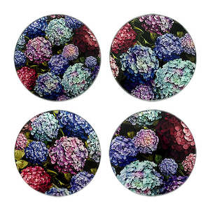 Hydrangea Bouquet Coaster Set