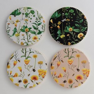 Bees & Flowers Coaster