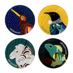 Homewares: Coaster Set Bold & Bright