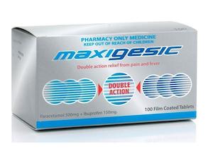 Maxigesic Tablets 100 - Maximum of 1 packet per Order