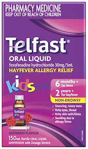 Telfast Oral Liquid Kids 150ml - Maximum 3 Bottles per Customer