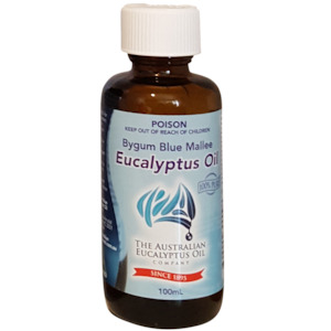 Bygum Blue Mallee Eucalyptus Oil 100% Pure 100ml