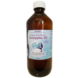 Bygum Blue Mallee Eucalyptus Oil 100% Pure 500ml