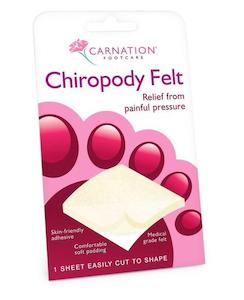 Carnation Footcare Chiropody Felt Adhesive Sheet 1