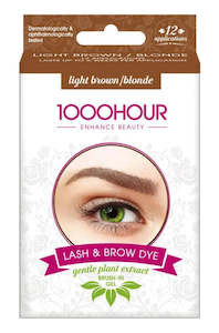 1000 Hour Eyelash & Brow Dye Kit Light Brown/Blonde 12 Applications