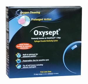 Oxysept Hydrogen Peroxide Disinfecting System 72 Days usage (3 x 240ml / 72 tablets)