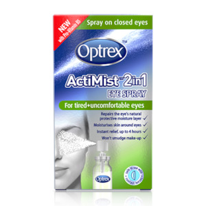 Optrex ActiMist 2in1 Eye Spray for Tired + Uncomfortable Eyes 10ml