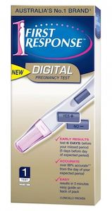 First Response Digital Pregnancy Test 1 Test