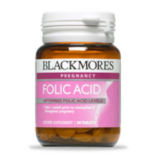 Blackmores Folic Acid 500mcg Tablets 90