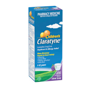 Children’s Claratyne Grape Syrup 120mL