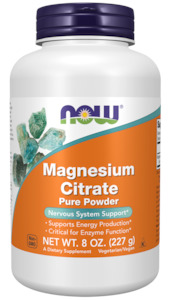 NOW Foods Magnesium Citrate Powder 227g