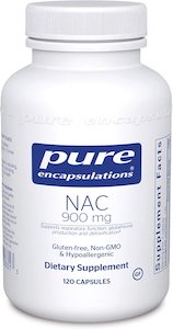 Pure Encapsulations NAC (N-Acetyl-l-Cysteine) 900mg Capsules 120