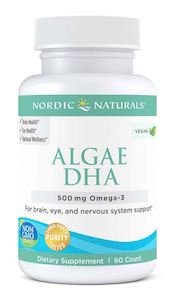 Brain Memory Care: Nordic Naturals Algae DHA Soft Gels 60