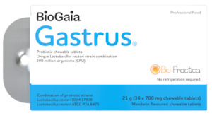 BioGaia Gastrus Chewable Tablets