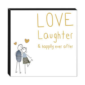 Design services: Art block - Love Laughter