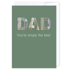 Design services: Dad your simply the best