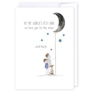 Design services: Love you to the moon Dad